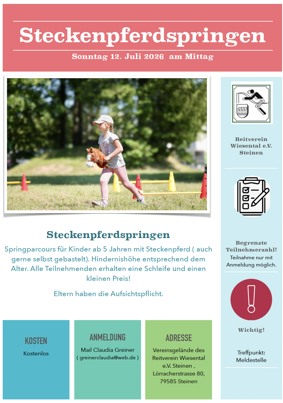Steckenpferd Juli 2026